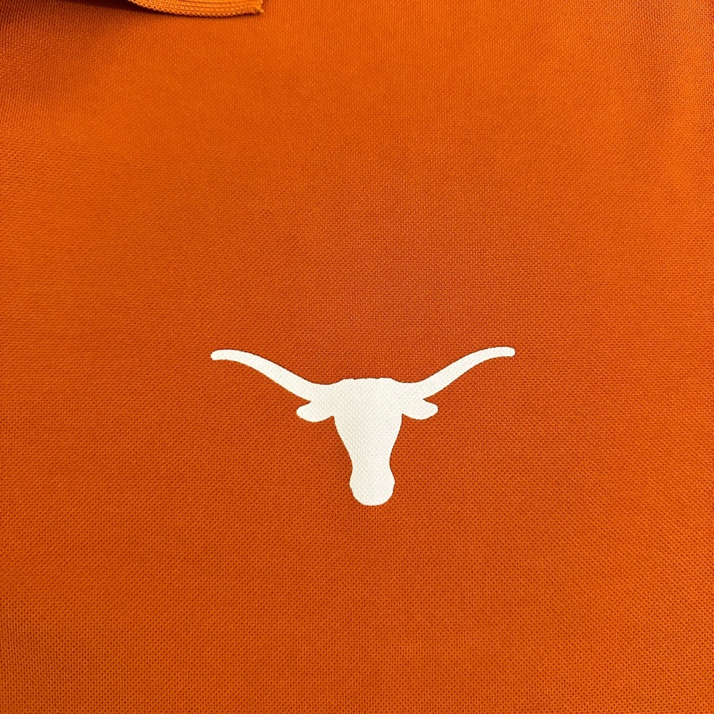 Longhorn Apparel UT University of Texas Burnt Orange Longhorn Polo Sz Large - Picture 4 of 8